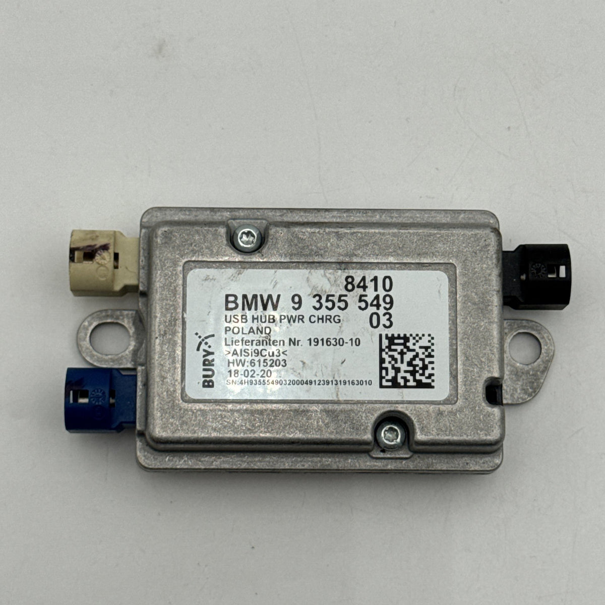 2016 - 2021 BMW 330i 740i 750i 530i 540i USB Hub Power Charger Module 9355549