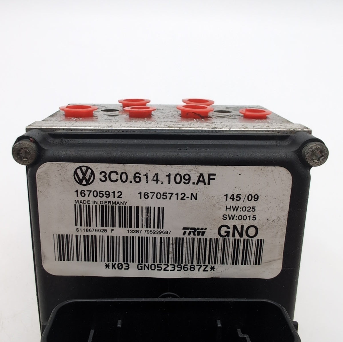2009 2010 Volkswagen CC 2.0L ABS Anti Lock Brake Pump Control Unit 3C0614109AF