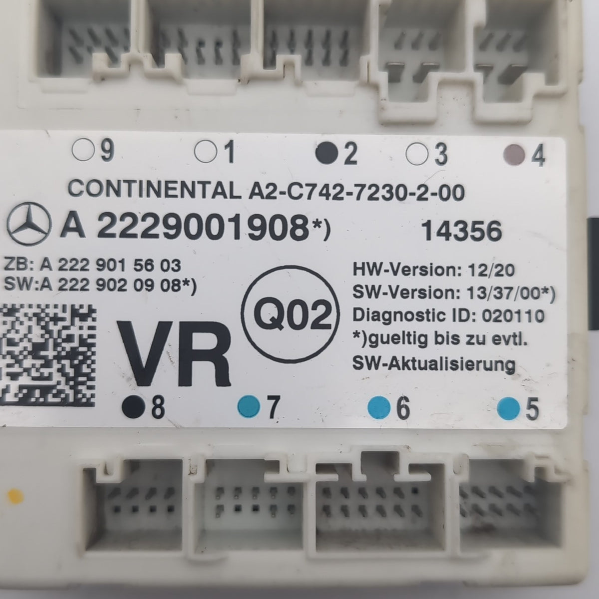 2015- 2020 Mercedes W205 C300 Front Right Door Control Unit A2229001908