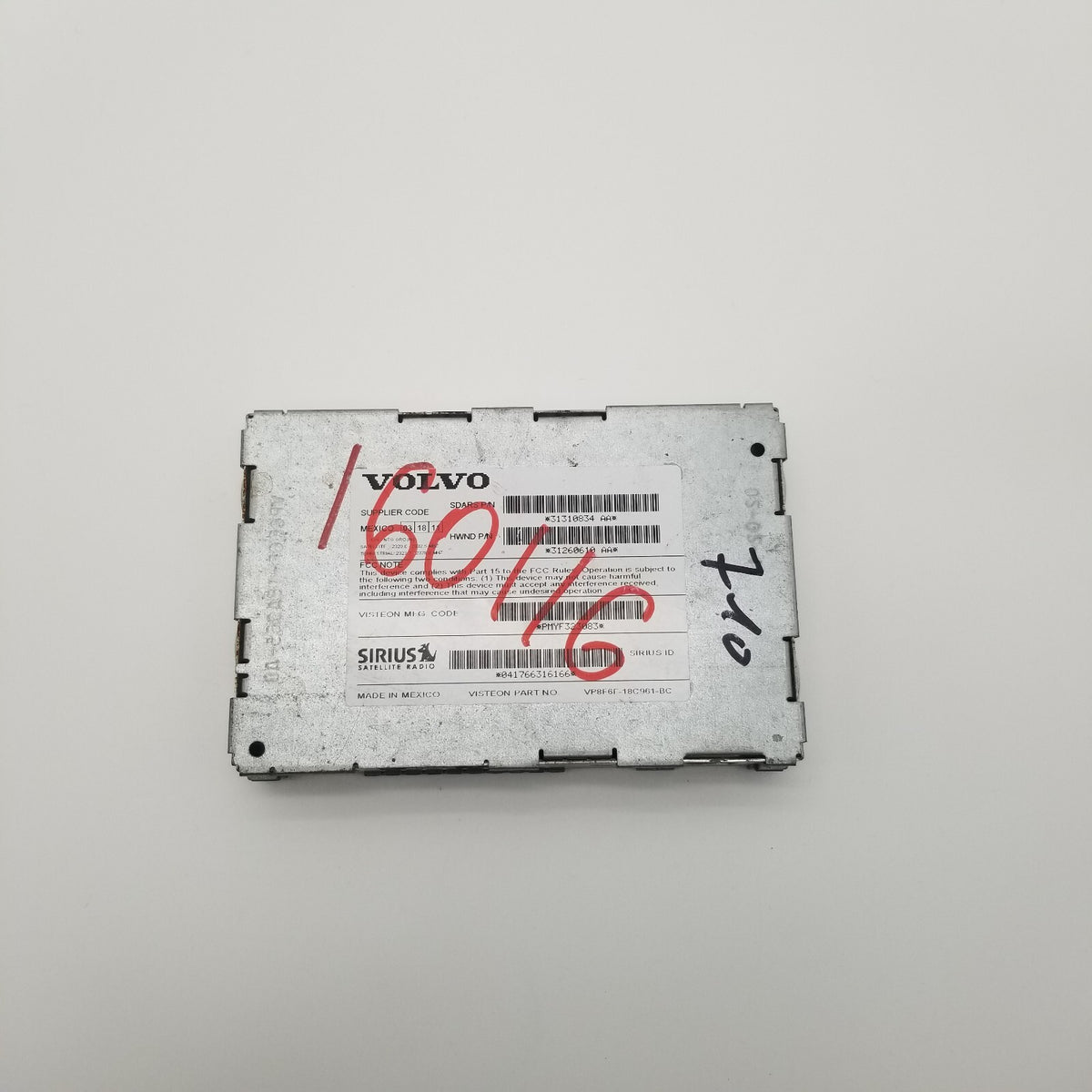 2012 VOLVO S60 AUDIO RADIO SATELLITE SIRIUS UNIT MODULE OEM
