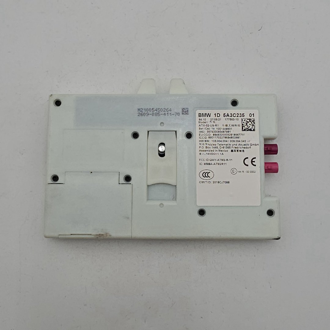 2019 - 2023 BMW G20 G30 M3 M4 X5 Antenna Telematics Control Module 5A3C235