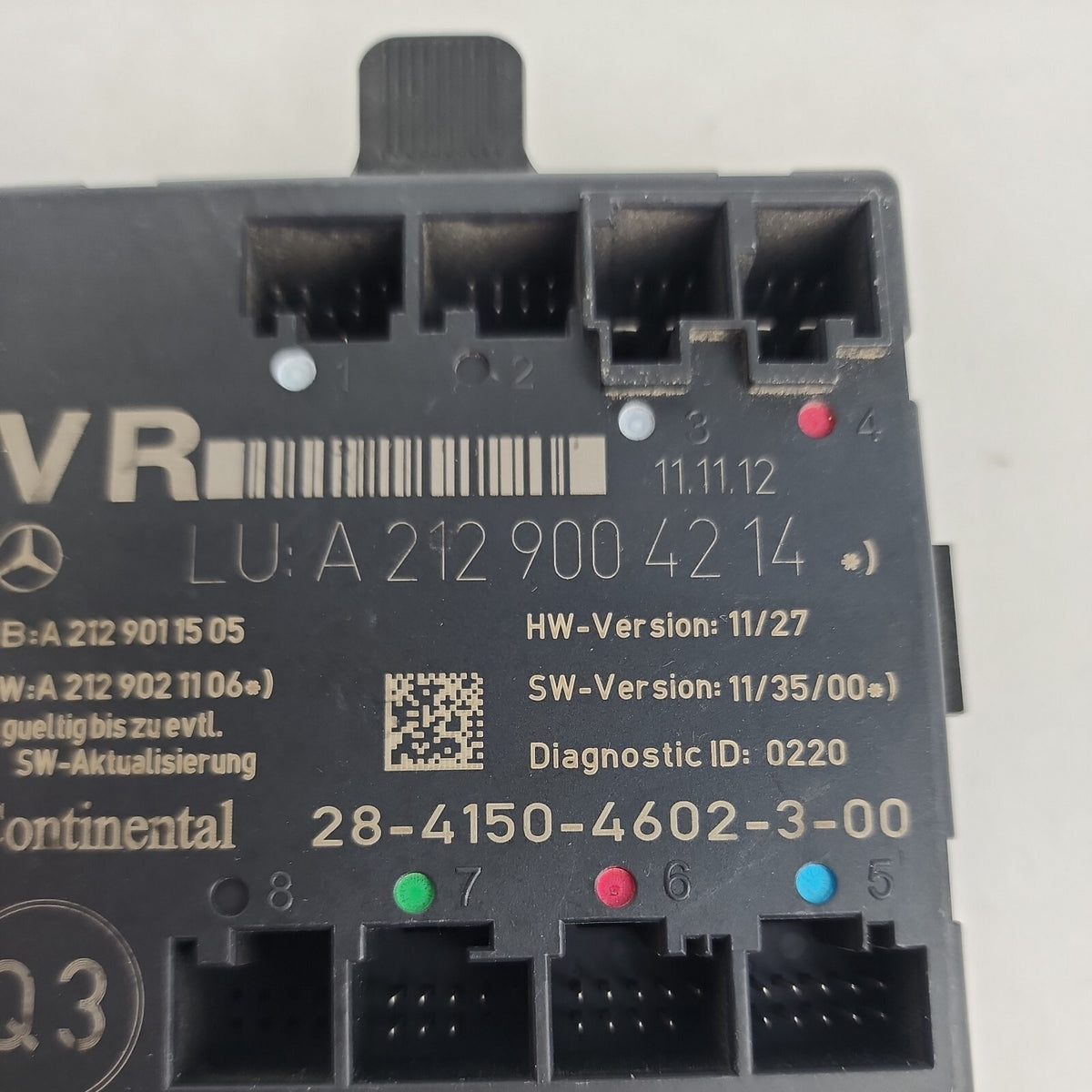 08-18 Mercedes W204 C250 E400 C300 Front Right Side Door Control Module