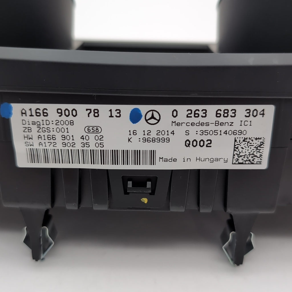 2013 - 2016 MERCEDES GL550 X166 SPEEDOMETER INSTRUMENT CLUSTER OEM A1669007813