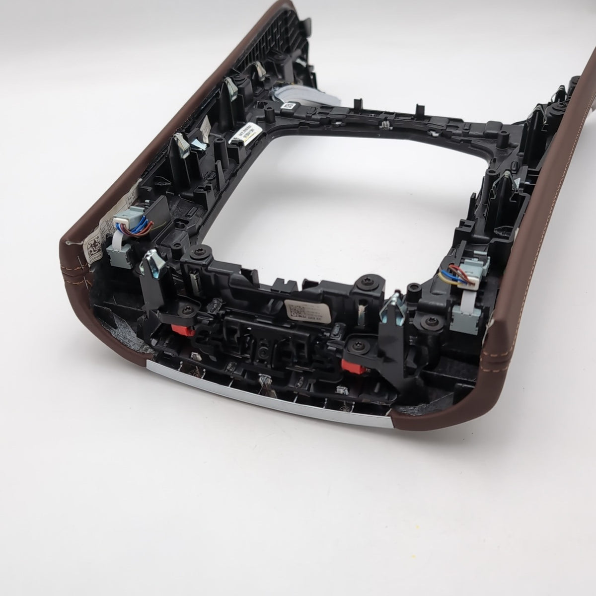2024 2025 BMW X5 Center Console Wood Trim Fineline Argento Gloss 7884113