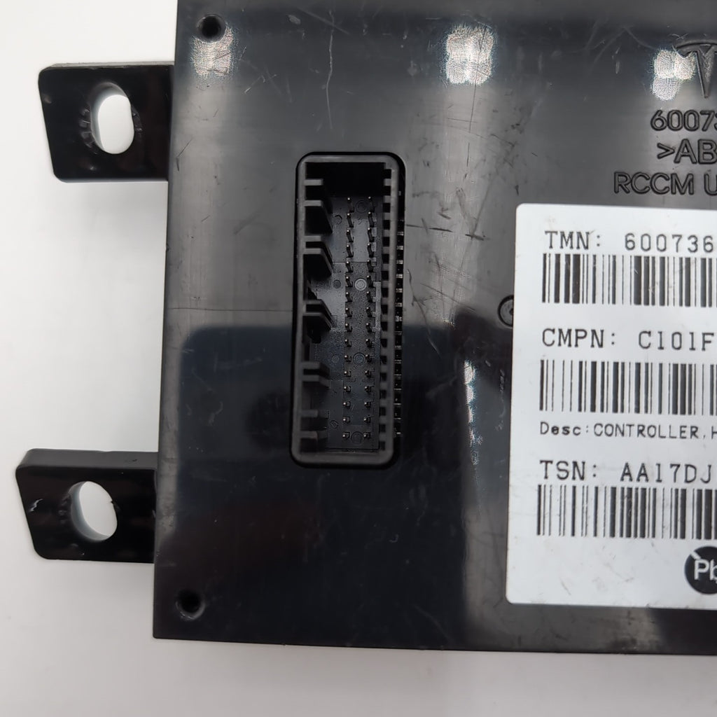2012-20 Model S X A/C Heater Climate Control HVAC Controller Module 6007366-00-B
