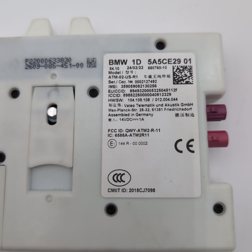 2019 - 2024 BMW G20 G26 G30 Antenna Telematic Control Module 5A5CE29
