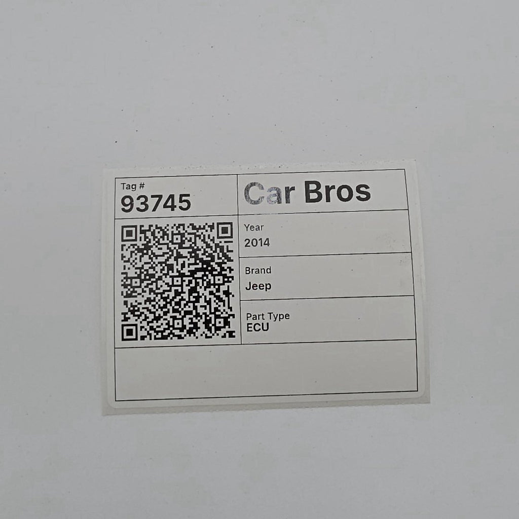 2014 Jeep Cherokee 2.4L Engine Computer Control Module ECU 05150843AB