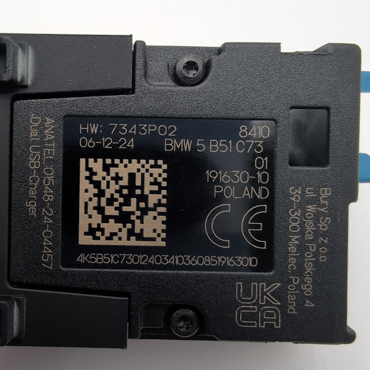 2025 2026 BMW 540i 530i 550e i5 M5 X3 G45 Dual Socket USB Port 5B51C73