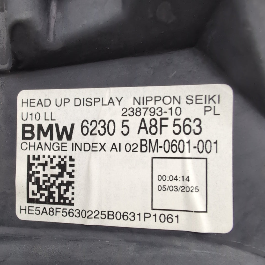 2024 2025 BMW X2 U10 HUD Head Up Display Projector Unit 5A8F563
