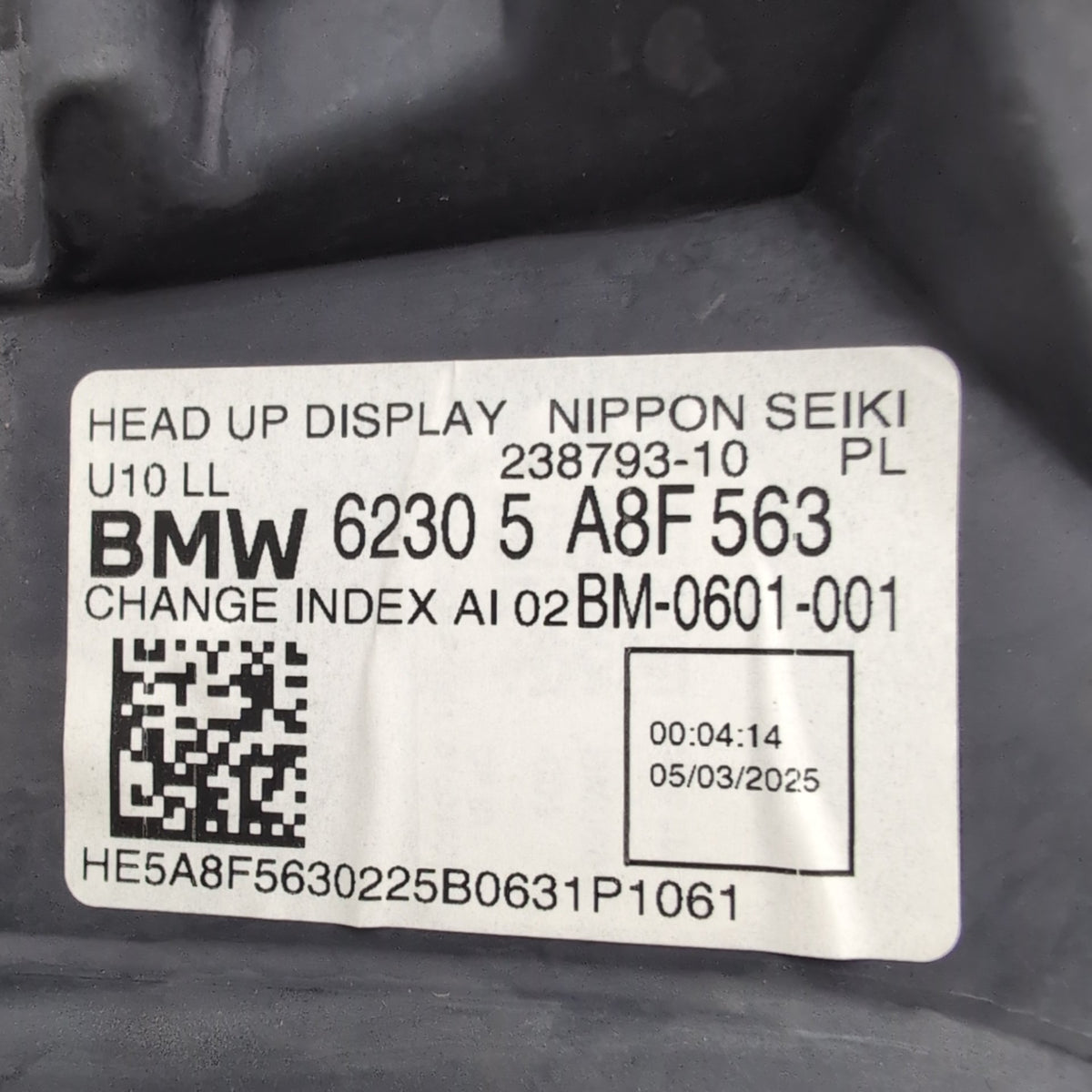 2024 2025 BMW X2 U10 HUD Head Up Display Projector Unit 5A8F563