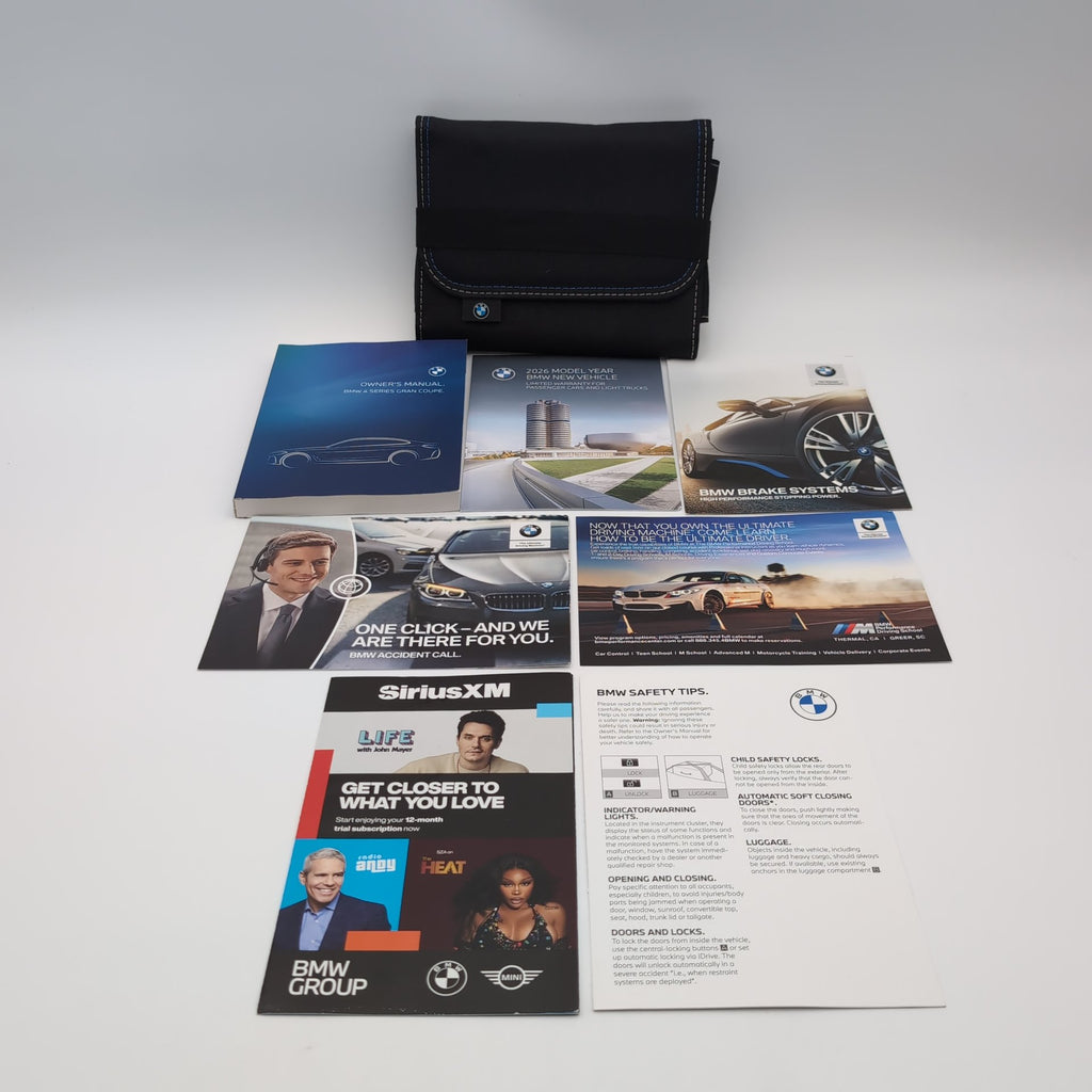 2026 BMW 4 Series G26 Gran Coupe Owners Manual Handbook Set Kit with Case OEM