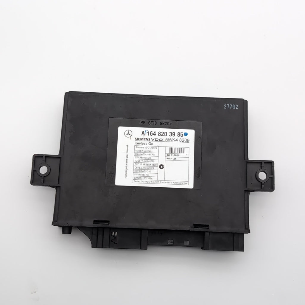 2006- 2012 Mercedes W164 GL450 GL550 Keyless Go Control Module A1648203985 OEM
