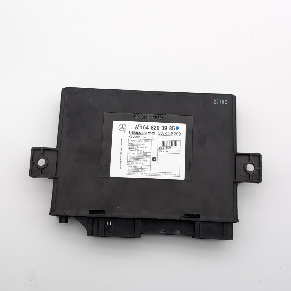 2006- 2012 Mercedes W164 GL450 GL550 Keyless Go Control Module A1648203985 OEM