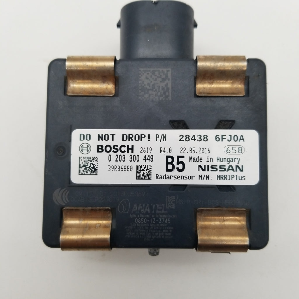 2015- 2017 NISSAN ROGUE FRONT CRUISE CONTROL DISTANCE RADAR SENSOR 284386FJ0A