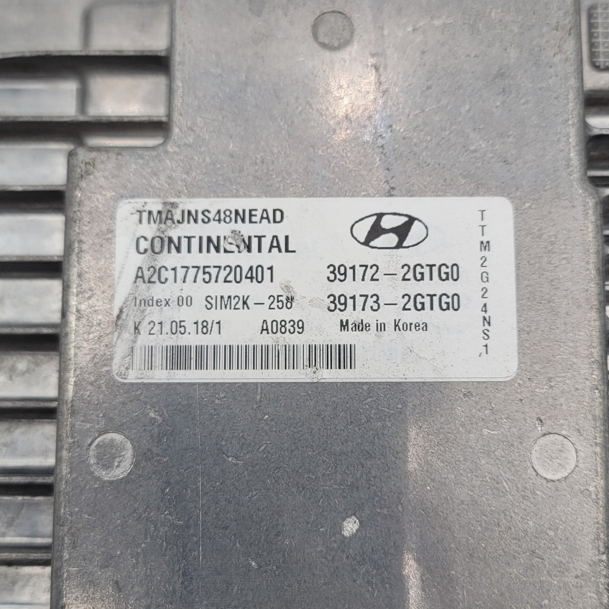 2019 Hyundai Santa Fe Engine Computer Control Module ECM OEM 39172-2GTG0