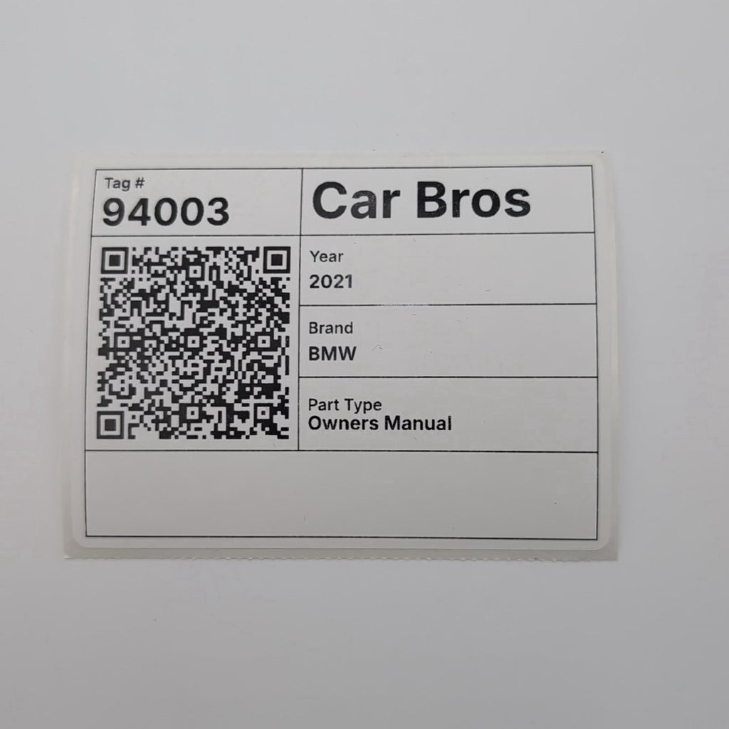 2021 BMW G30 5 Series Sedan Owners Manual Handbook Set Kit with Case