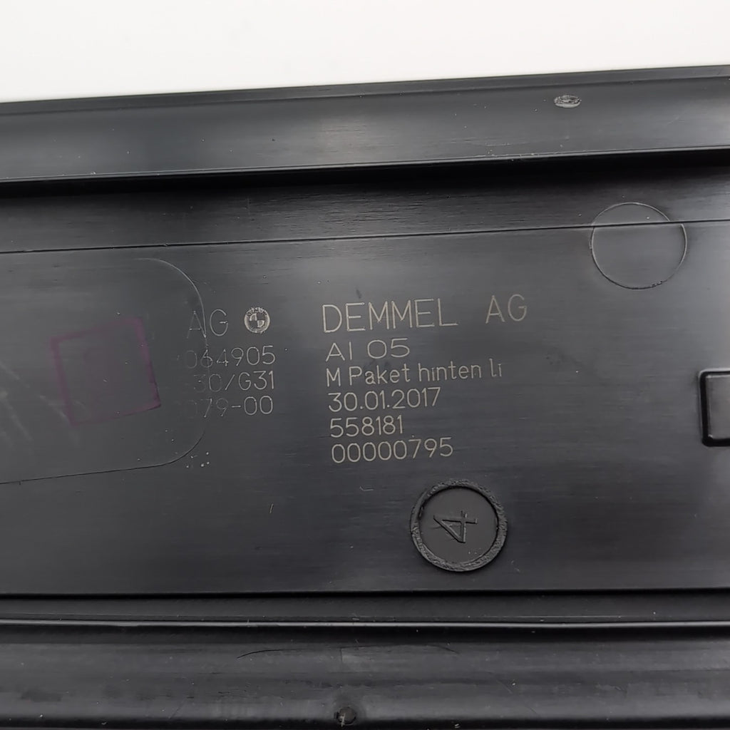 2018- 2022 BMW M550I G30 REAR LEFT DOOR SILL STEP SCUFF PLATE TRIM COVER OEM