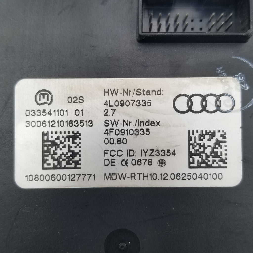2007 2008 2009 Audi Q7 Keyless Entry Control Module OEM 4L0907335