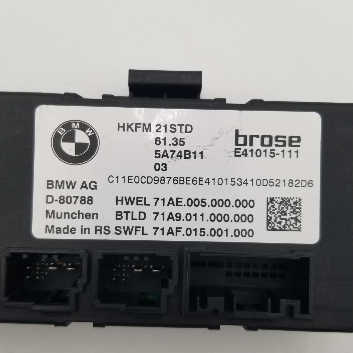 2023 2024 2025 BMW G60 XM X1 X2 X3 Trunk Lid Liftgate Control Module 5A74B11