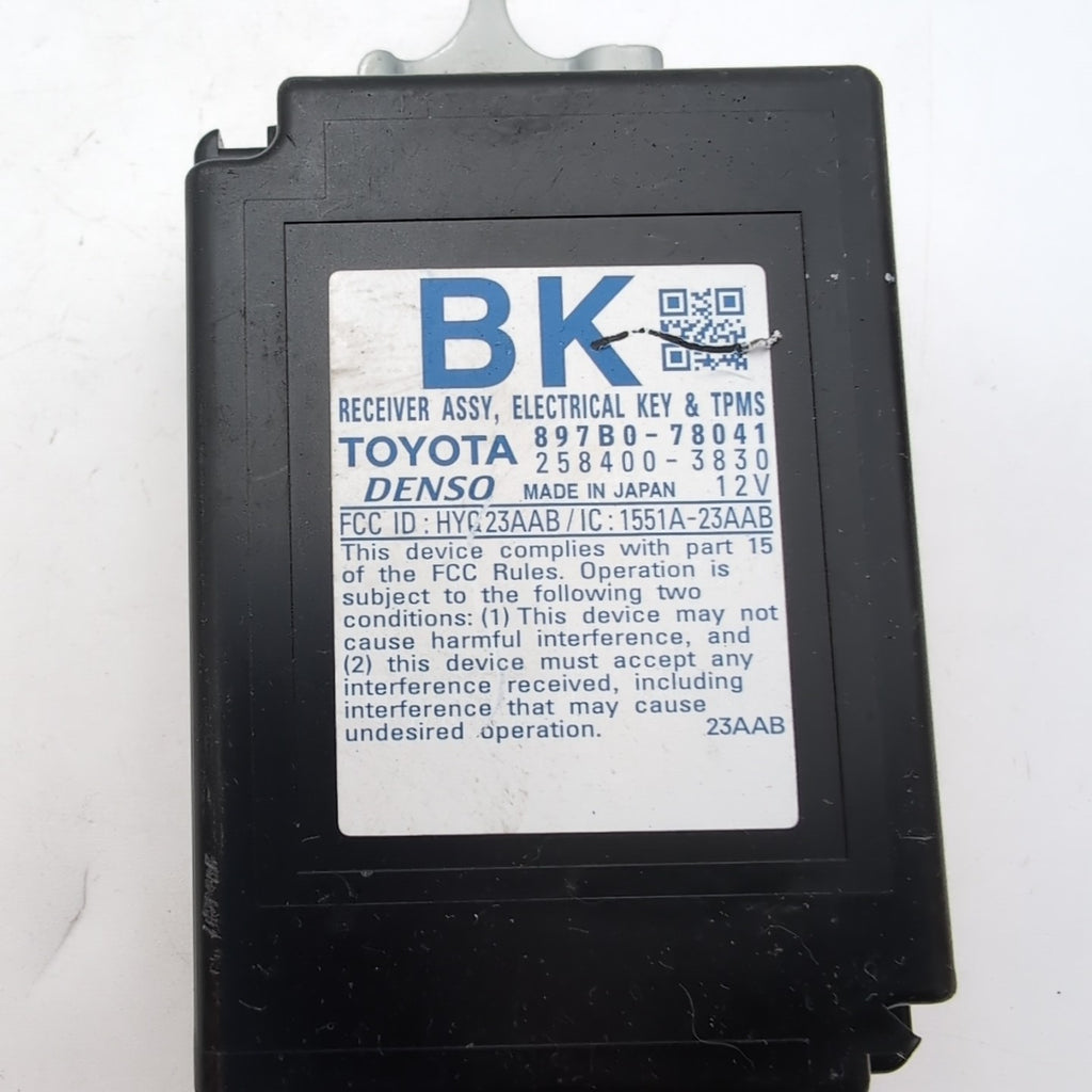 2015- 2017 LEXUS NX200t KEYLESS ENTRY RECEIVER CONTROL MODULE OEM 897B0-78041