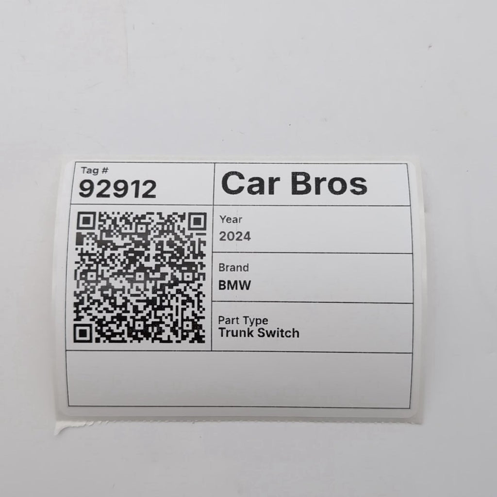 2021 - 2026 BMW 540i 530i i5 G60 M5 X1 X2 X3 Trunk Lid Tailgate Switch Button
