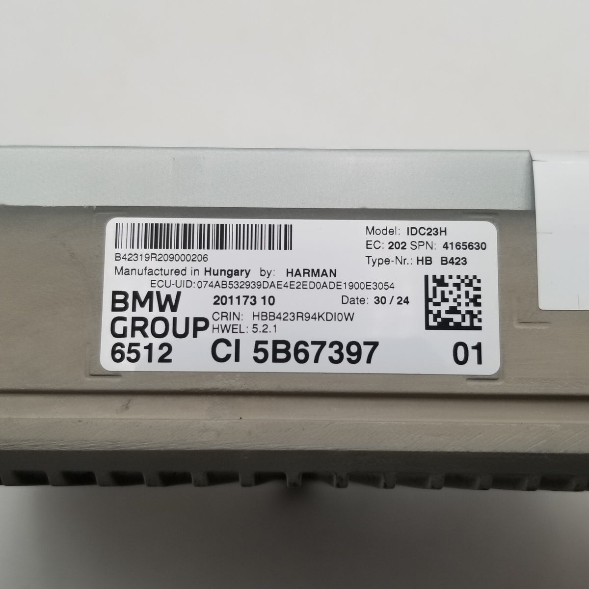 BMW OEM Head Unit High 6 IDC23H 65125B67397 5B67397 U06 X1L U12 X1 U11 X2 U10