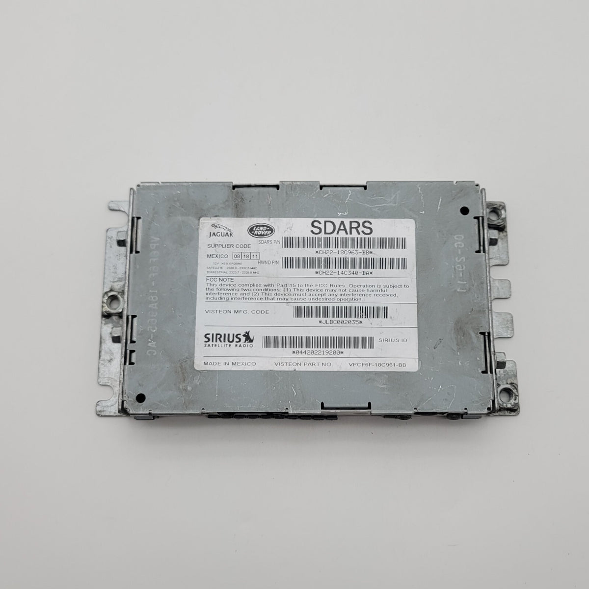 2012 2013 RANGE ROVER SPORT L320 SIRIUS RADIO RECEIVER MODULE OEM CH2218C963BB