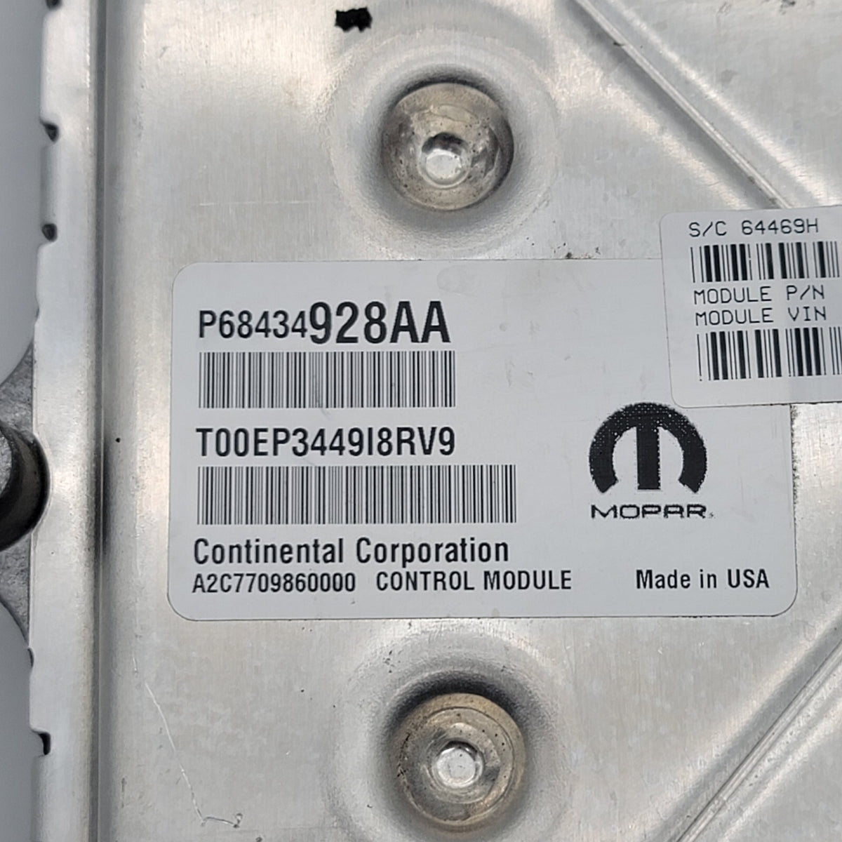 2020 - 2024 CHRYSLER PACIFICA 3.6L ENGINE CONTROL MODULE ECM ECU OEM 68434928AA