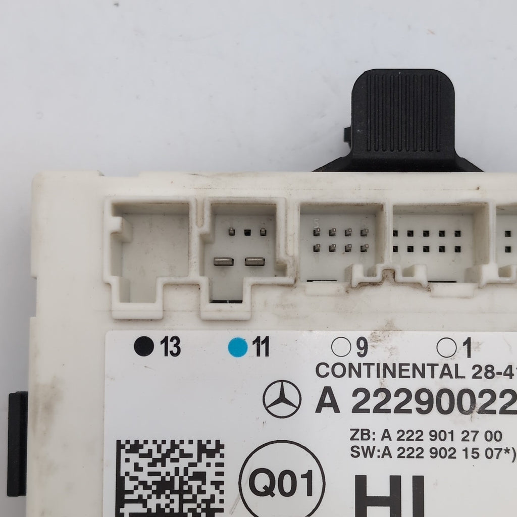 2014 Mercedes W222 S550 Rear Left Door Control Module OEM A2229002207