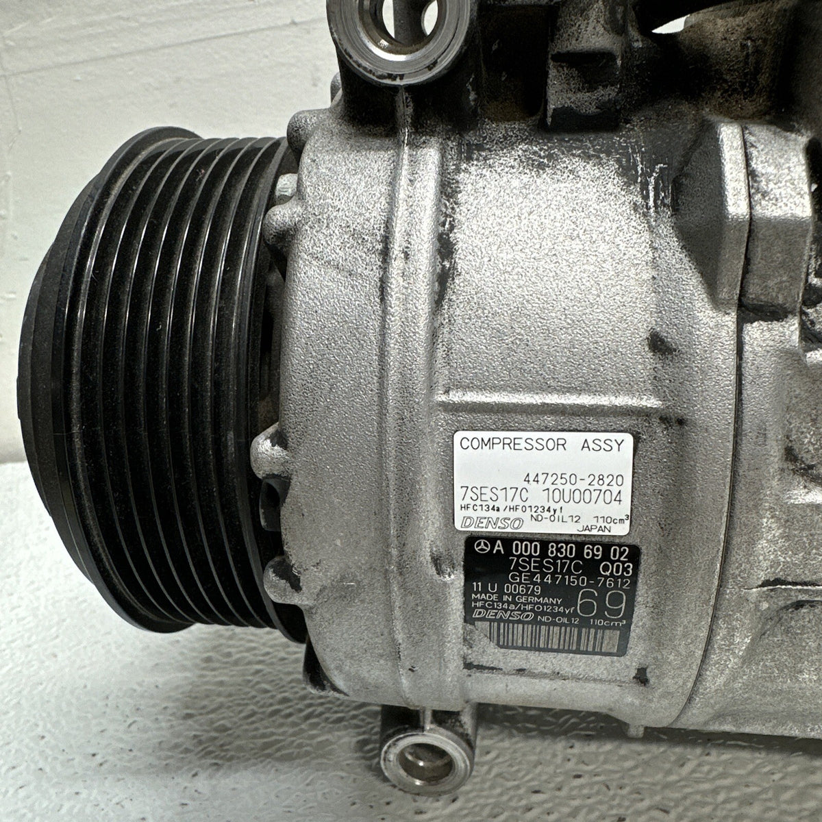 16-20 Mercedes W222 S600 S65 AMG A/C Air Conditioning Compressor A0008306902 OEM