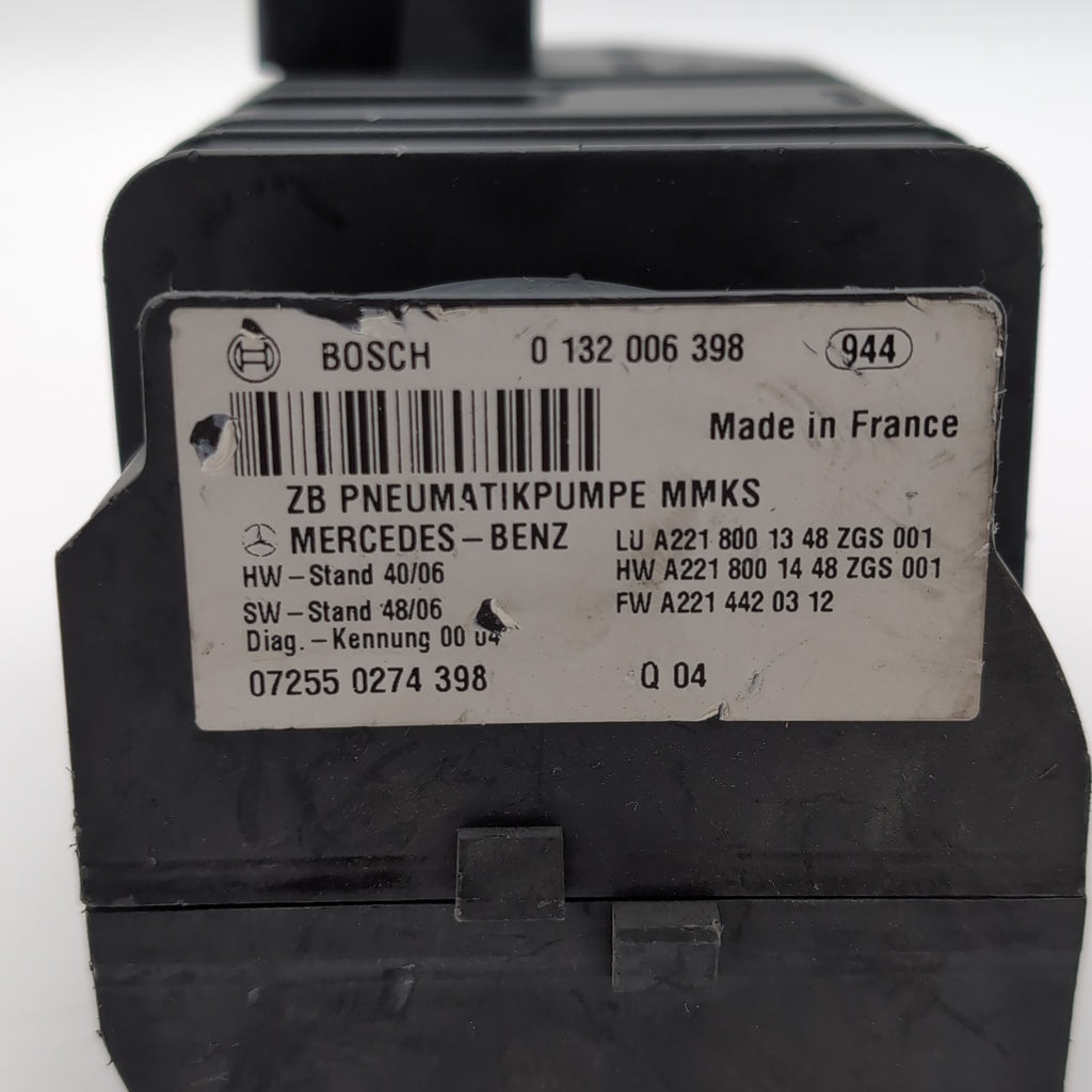 2007- 2020 Mercedes W216 CL63 CL550 CLS400 Dynamic Seat Vacuum Pump A2218001348