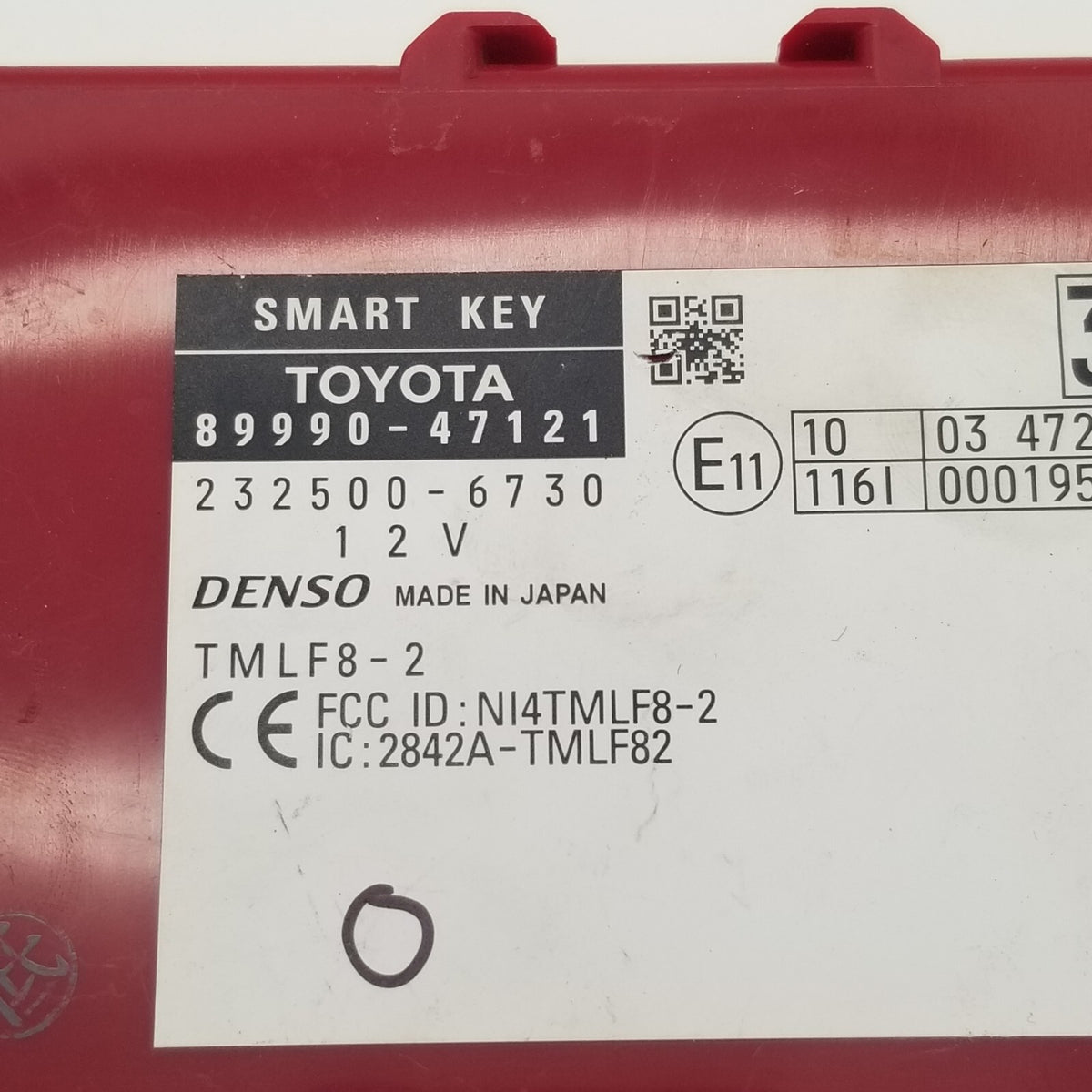 2012 2013 2014 TOYOTA PRIUS THEFT-LOCKING SECURITY CONTROL MODULE 89990-47121