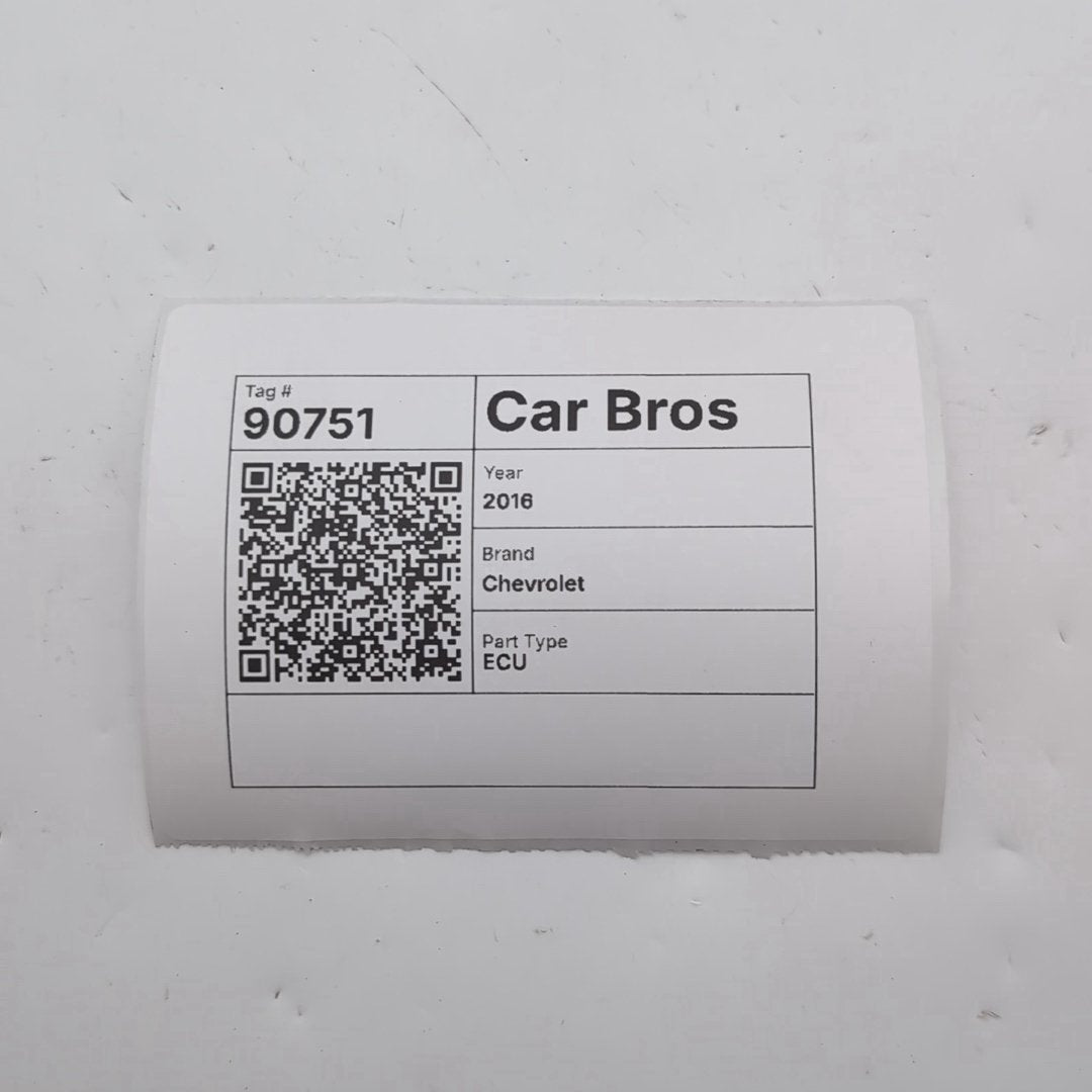 2016 Chevrolet Malibu 1.5L Engine Computer Control Module E80 12675580