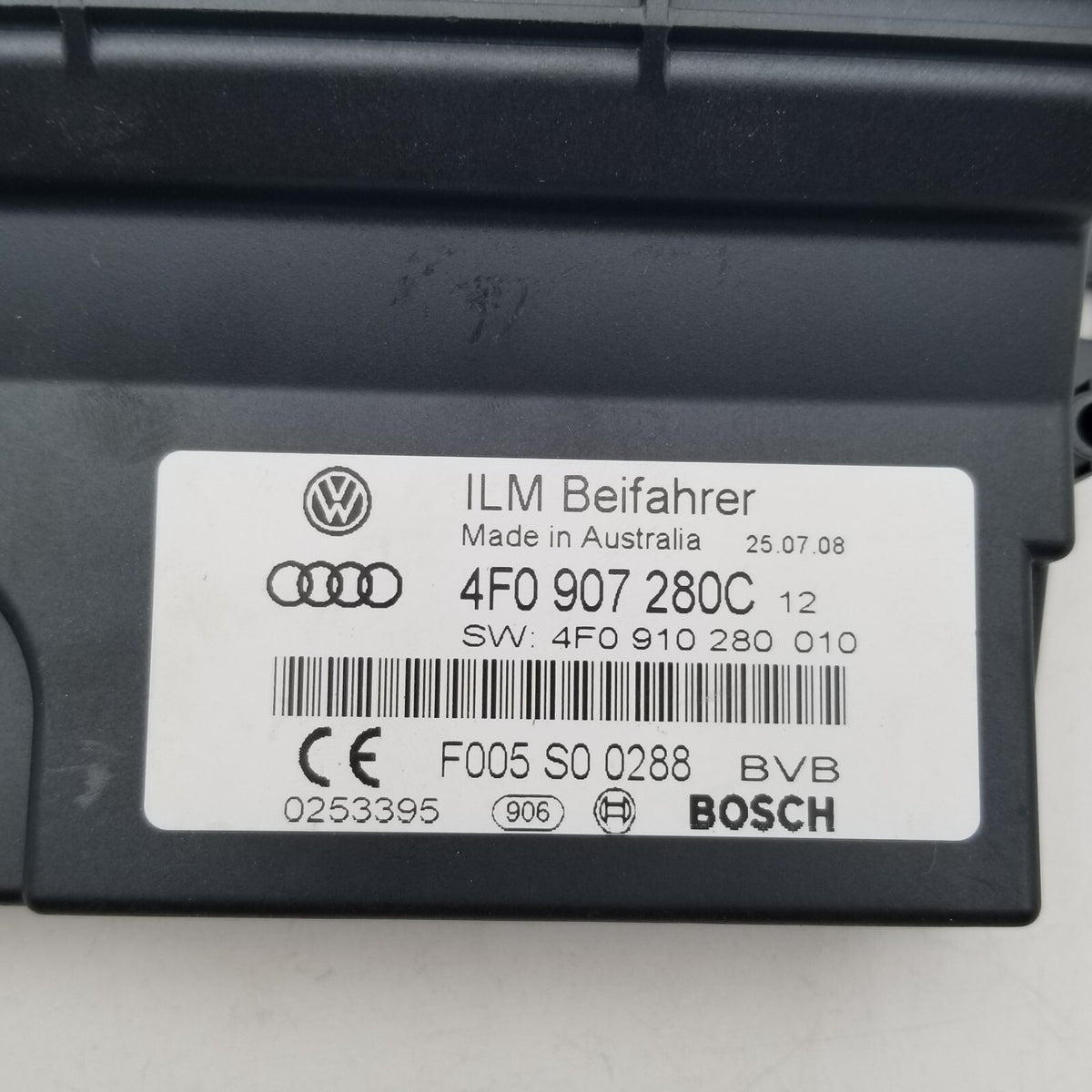 2007 2008 2009 2010 2011 Audi S6 C6- Onboard Supply Control Module Computer