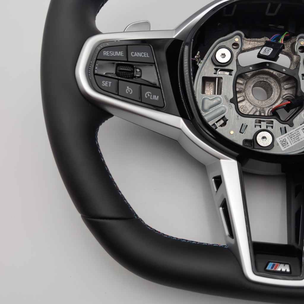 2025 2026 BMW M440i G20 G22 G26 G42 M Sport Flat Bottom Steering Wheel Leather