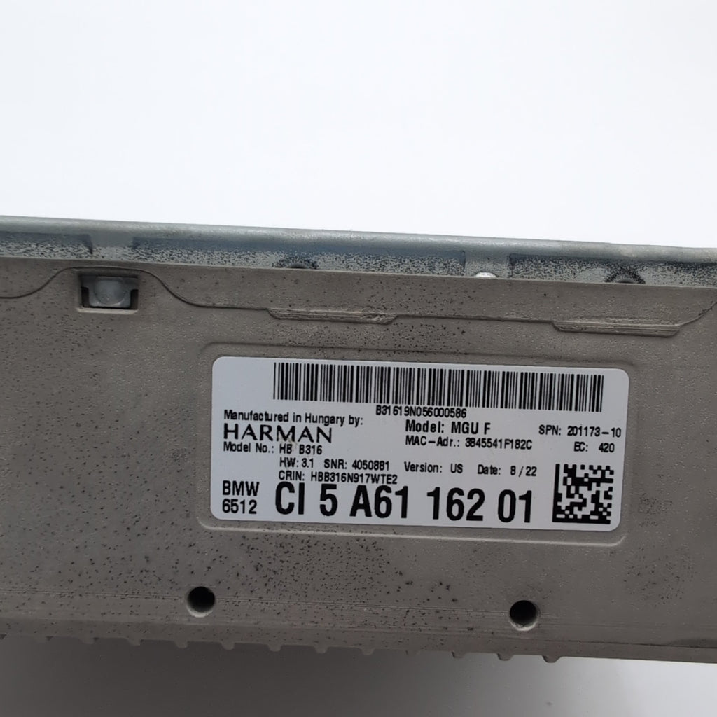 2021 - 2024 BMW 330i 430i G20 G26 M3 High 3 Radio Navigation Head Unit 5A61162