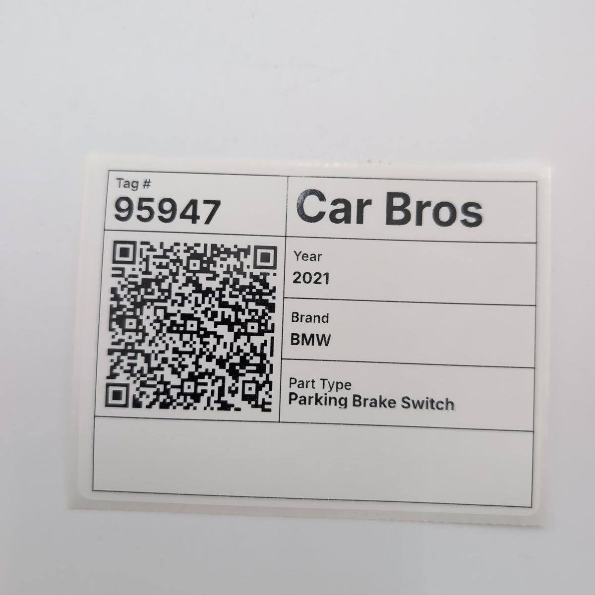 2019 2020 2021 BMW i3 i3s I01 Center Console Parking Brake Switch 9878668