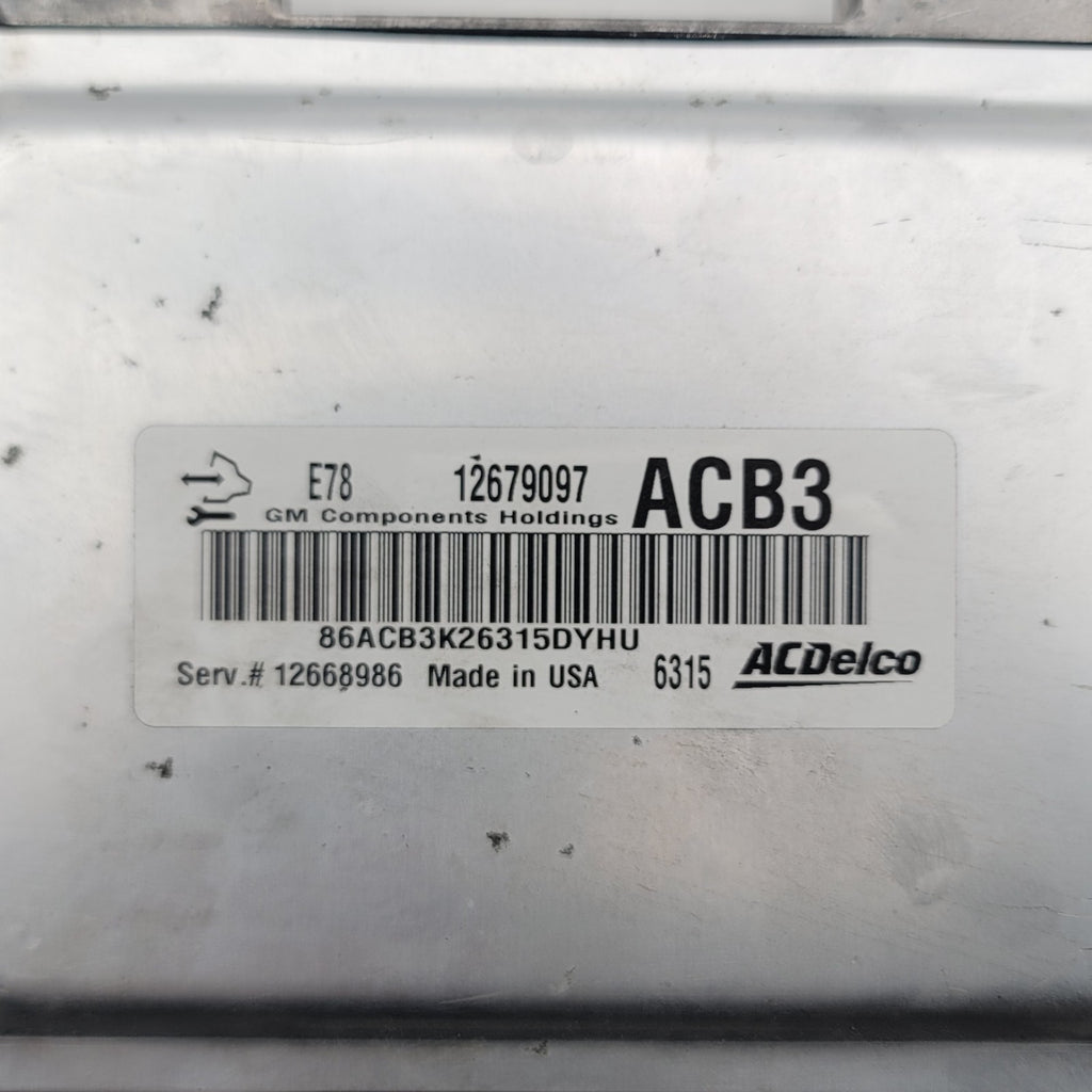 2017 2018 2019 Buick Encore 1.4L Engine Electronic Control Module ECU 12679097