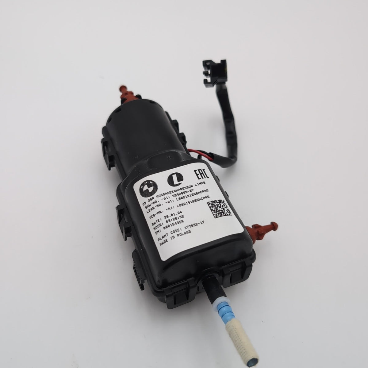 2023 2024 2025 BMW i7 G70 Left Seat Pneumatics Module Pump 9892959