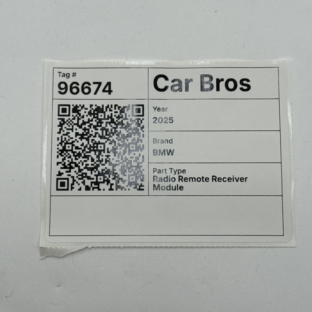 2025 2026 BMW G60 XM X1 X2 X3 X5 X6 X7 iX Radio Remote Receiver Module 5B4E028