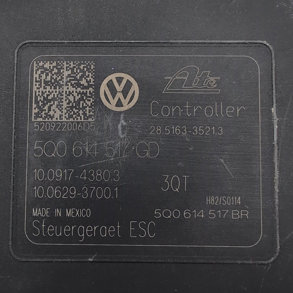 2021 2022 Volkswagen Jetta 1.4L ABS Anti Lock Brake Pump 5Q0614517GD