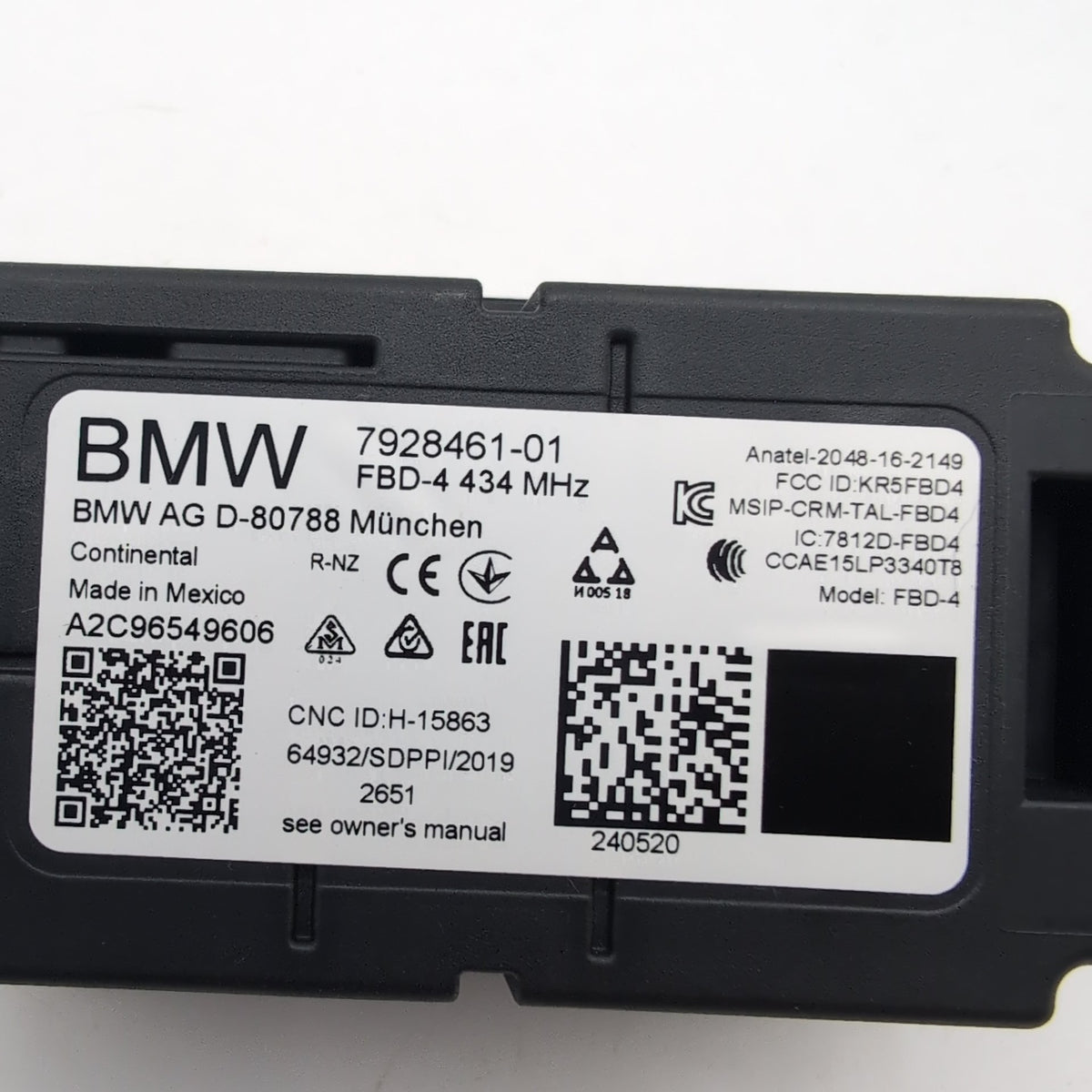 2019 - 2023 BMW G20 G30 M3 M5 X3 X5 Remote Radio Receiver Control Module