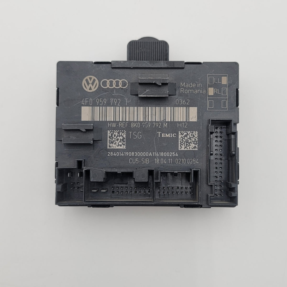 2009- 2015 AUDI Q7- FRONT RIGHT DOOR CONTROL MODULE UNIT OEM 4F0959792T