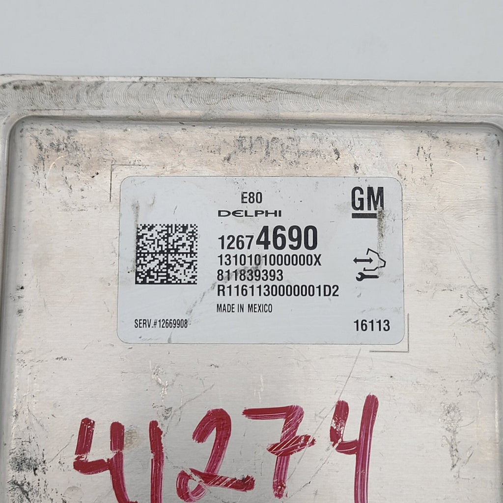 2017 Chevy Volt Computer Brain Engine Control ECU ECM EBX Module 12674690