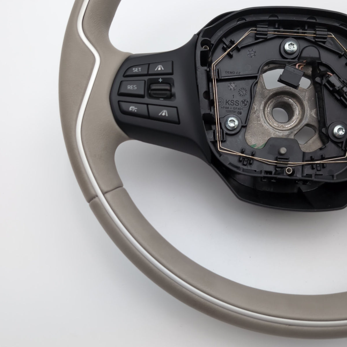 2014 - 2021 BMW i3 i3s I01 Steering Wheel Leather Lodge Design Gray 6870165