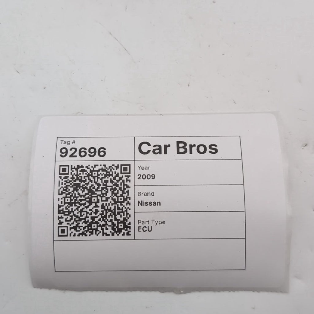2009 Nissan Altima 2.5L Engine Computer Control Module ECU MEC110-260 B1