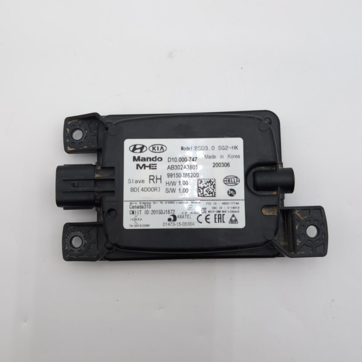 2019 2020 2021 Kia Forte RH SLAVE Rear Right Blind Spot Radar Sensor 99150-M6200