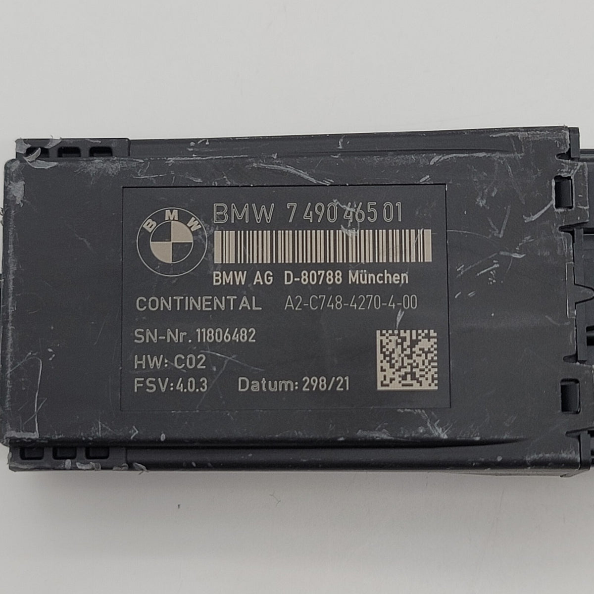 2019- 2024 BMW X5 G05 REAR LEFT DRIVER SEAT HEAT HEATED CONTROL MODULE 7490465