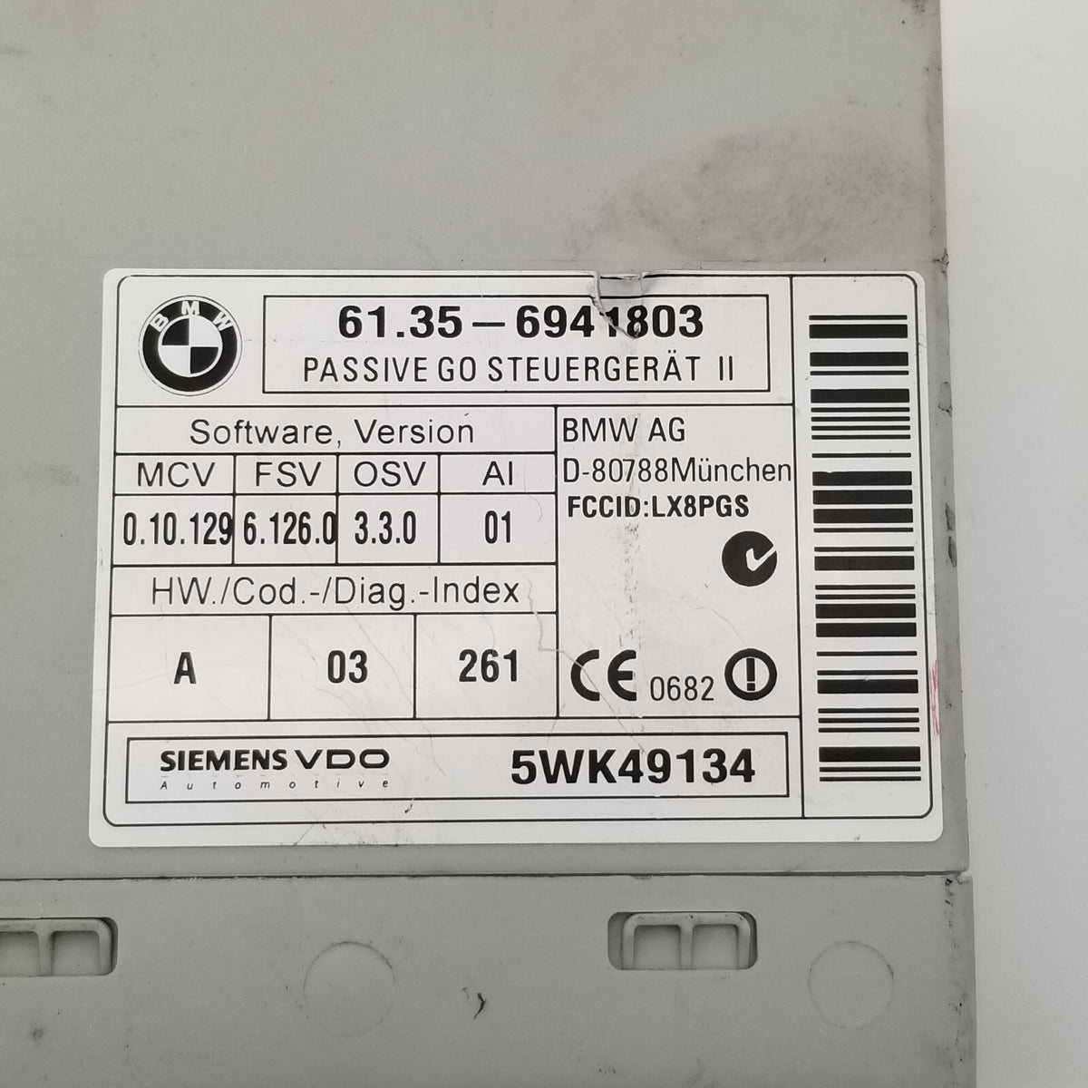 2006 2007 2008 BMW E65 750i Theft Alarm Control Module OEM 6941803