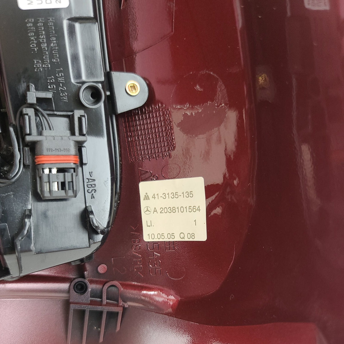2003- 06 Mercedes W211 E320 E500 Left Side View Door Mirror Cap Cover Burgundy